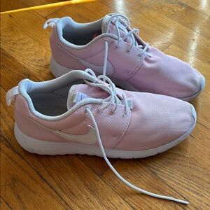 Nike Pink and White Sneakers